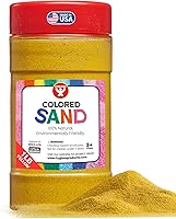 Vista 28 de Hygloss Products - Arena de juego de colores , balde de arena de manualidades colorido, 1 libra, arcoíris brillante
