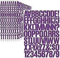 Vista 26 de 500 piezas de 10 hojas de calcomanías de letras, calcomanías de números de buzón de vinilo autoadhesivas impermeables, calcomanías de números