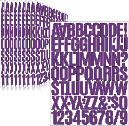 Vista 117 de Calcomanías de letras, 300 piezas, 30 hojas, vinilo autoadhesivo, impermeable, números de buzón, alfabeto para buzón, ventana, puerta, letrero, Negro