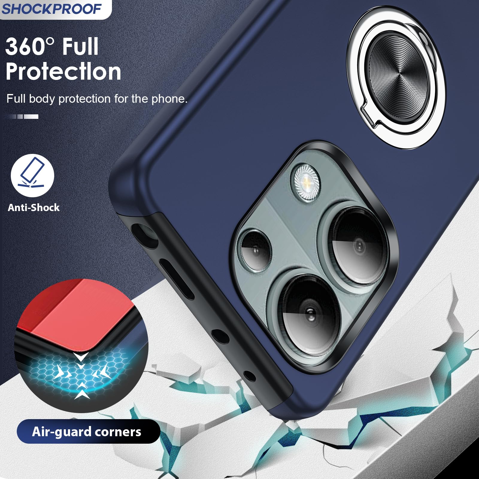 LeYi Coque Pour Xiaomi Redmi Note 13 Pro 4G Avec 2 Verre