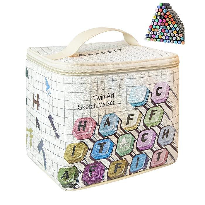 Buy 80 Color Alcohol Permanent Markers, DualTip Alcohol Based Art