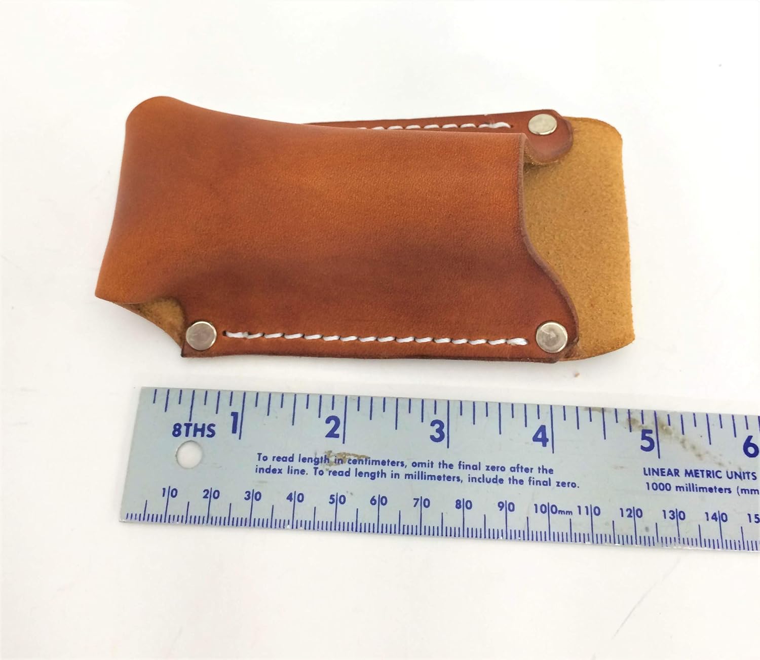 Leather Flashlight Holster for Nebo Slyde, Slyde King, and other 1.25" Diameter Flashlights (Dark Brown)