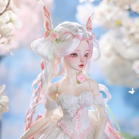 Oueneifs Librabjd B Bjd Doll 1/4 FullSet Princess Flowers Skirt Springtime Style for Cherry Blossom Female Ball Jointed Doll