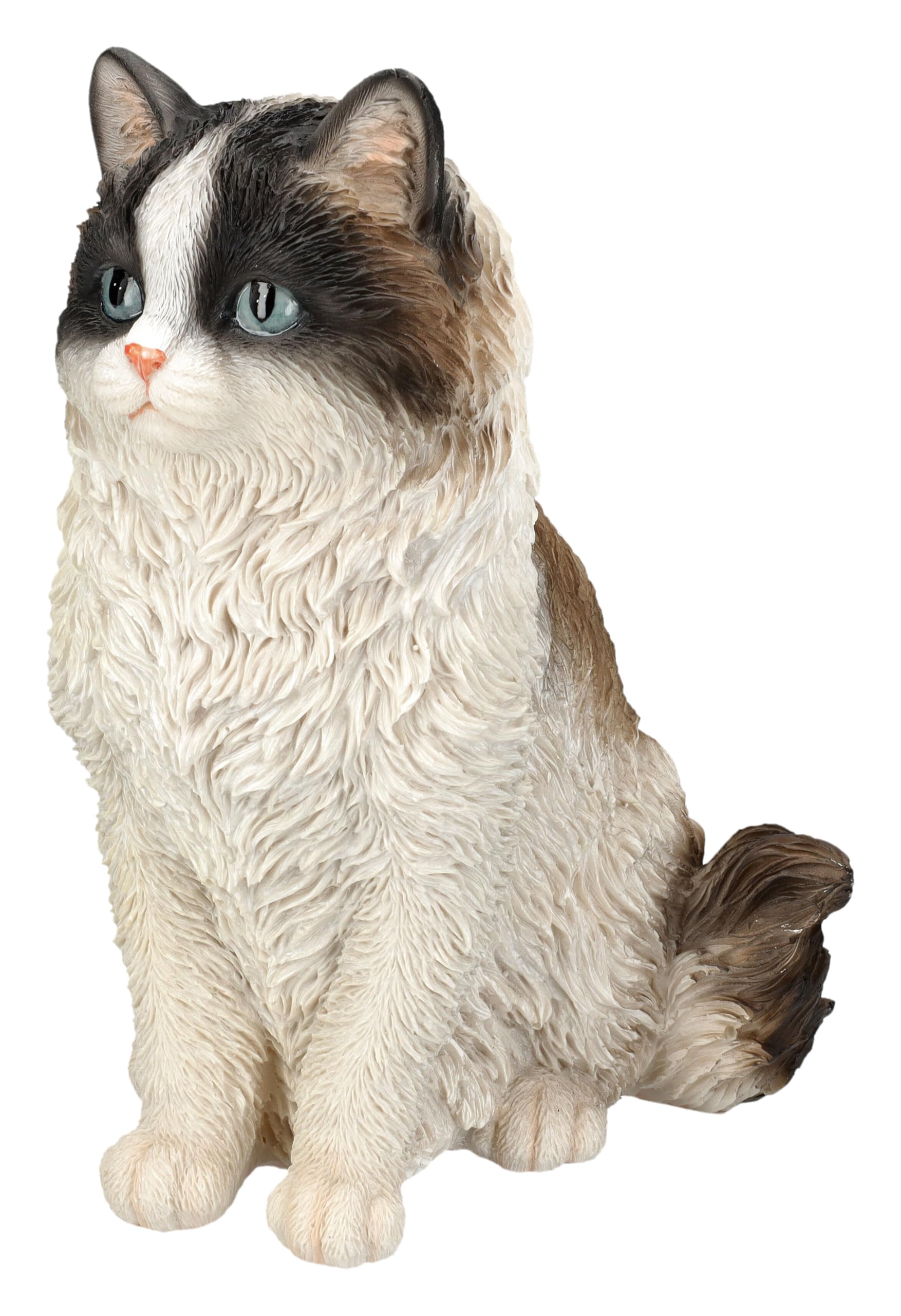 Figuren Shop GmbH Gartenfigur Perserkatze – Realistische HotAnt Katzenfigur, 23,5 cm Höhe, wetterfest & handbemalt
