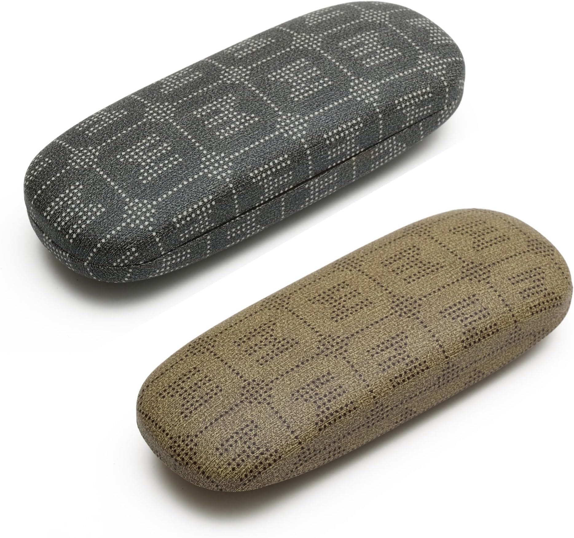 Store2508 Pack of 2 Unisex Hard Shell Protective Case for Eyewear Spectacles Eyeglasses