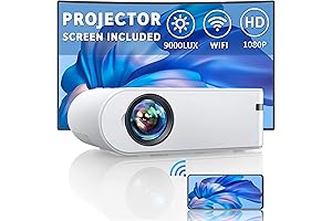 YABER Mini Projector with the Compact and Portable Screen: Your Immersive Movie Nights Anywhere!