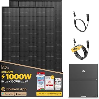 Solakon® 1000W Balkonkraftwerk mit Speicher, Solakon ONE mit 4,22 kWh