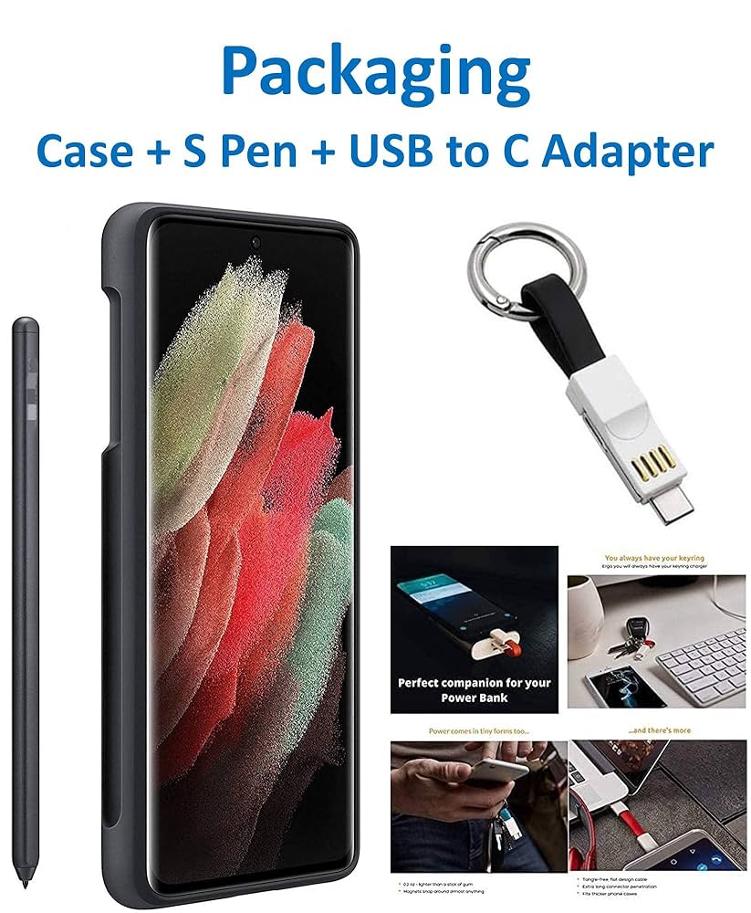 Androidケース SAMSUNG - Silicon Cover with S Pen Galaxy S21Ultra Amazon.com: XBC S21 Ultra Silicone Case with S Pen