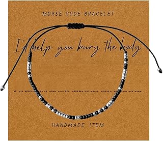Acun I'd Help You Morse Code Friendship Bracelet for Women Funny Besties Jewelry Gift