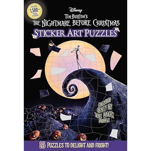 Disney Tim Burton's The Nightmare Before Christmas Sticker Art Puzzles