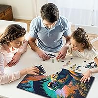 Vista 6 de Astronaut in The Jungle #Astronaut #Astronauts #Astronauta #Astronauta #Astronauta #Astronautas #Astronautas #Astronautcha - Rompecabezas de madera