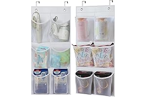 2-Pack Narrow Over-the-Door/Wall Hanging Organizer Pockets
