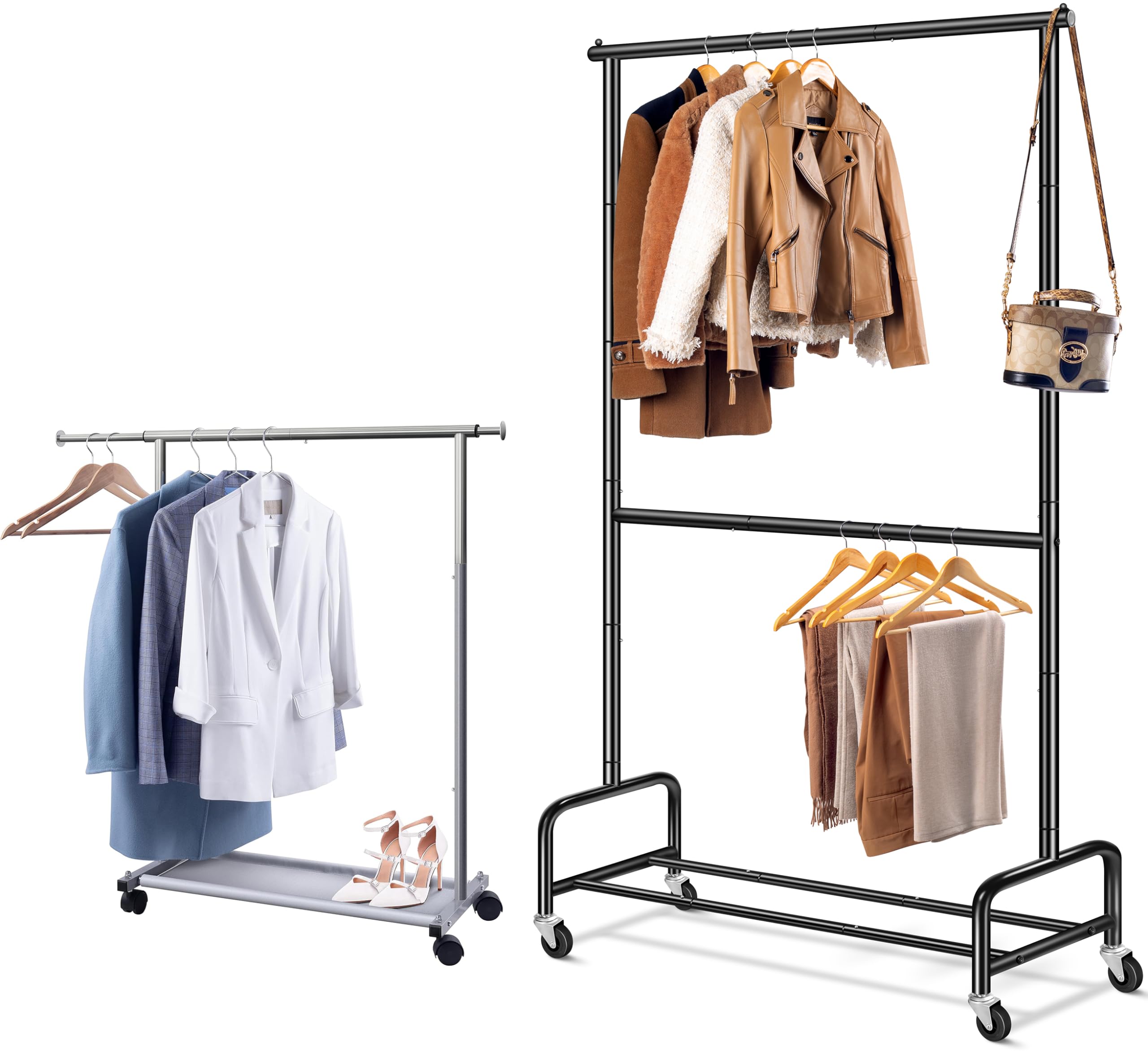 Heavy Duty Clothing Racks and Short Clothes Racks for Hanging Clothes