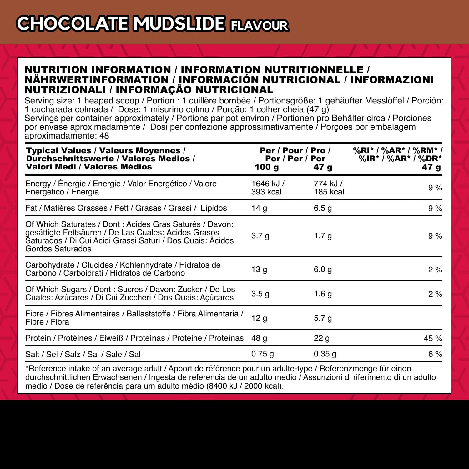 BSN Syntha 6, Proteine in Polvere di Altissima Qualità per la Crescita e il Recupero Muscolare, Alto Apporto Proteico e Basso Contenuto di Zuccheri, Gusto Mudslide al Cioccolato, 48 Porzioni, 2.26 kg