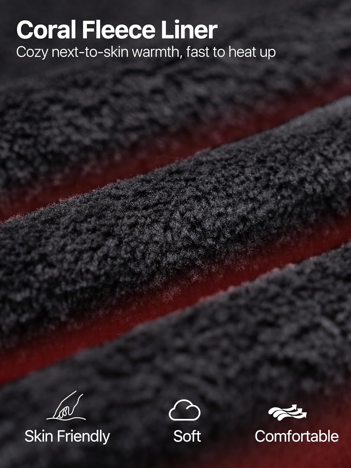 FREE SOLDIER Women's Waterproof Ski Jacket Fleece Lined Winter Coat Windproof Hooded Jacket Fully Taped Seams - Image 4