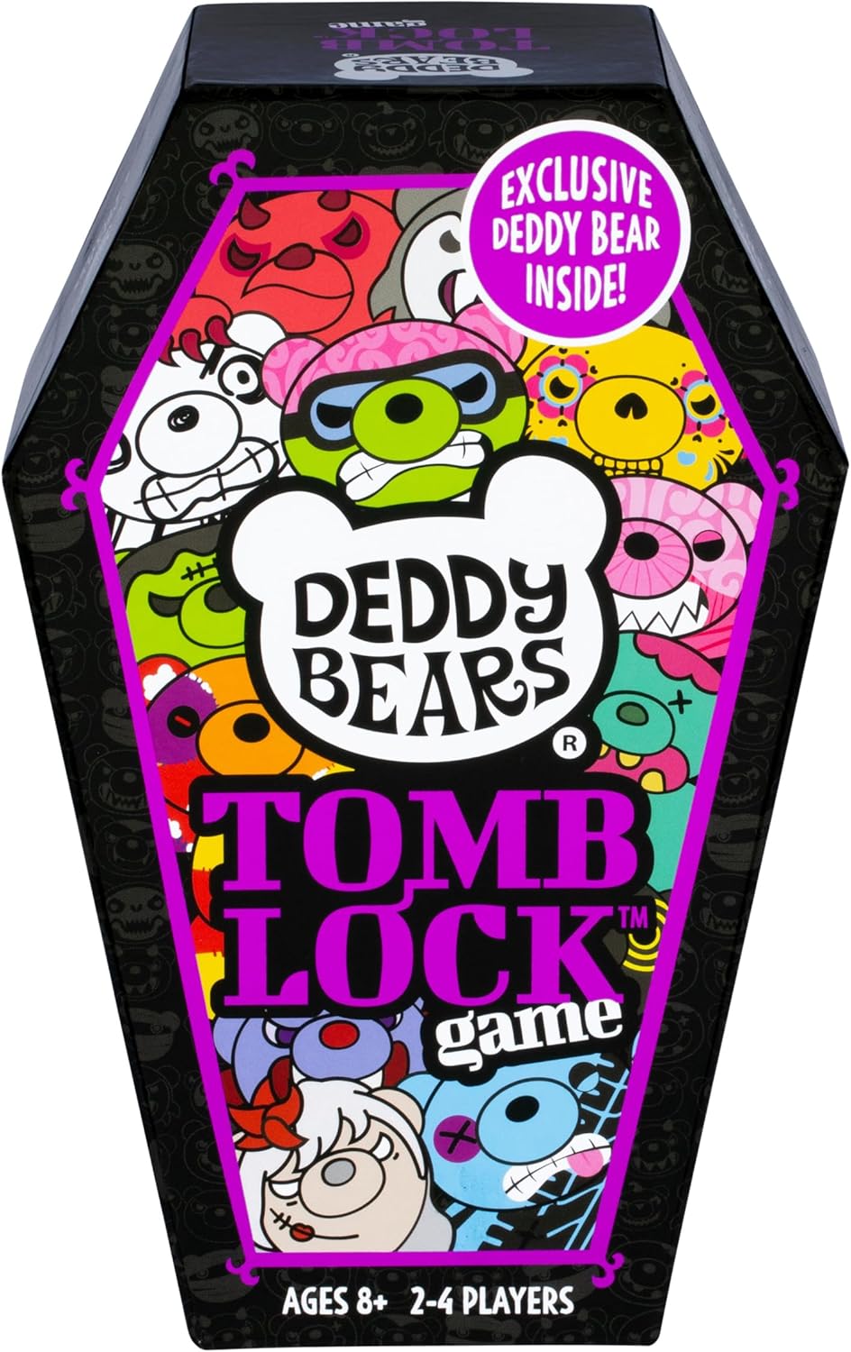 Moose Deddy Bears Tomb Lock Game, Race Your Friends to Reap Sets of Coffin Cards & Lock, Block Your Opponent - Exclusive Collectible Slow-Foam Toy, Ages 8+ for 2-4 Players