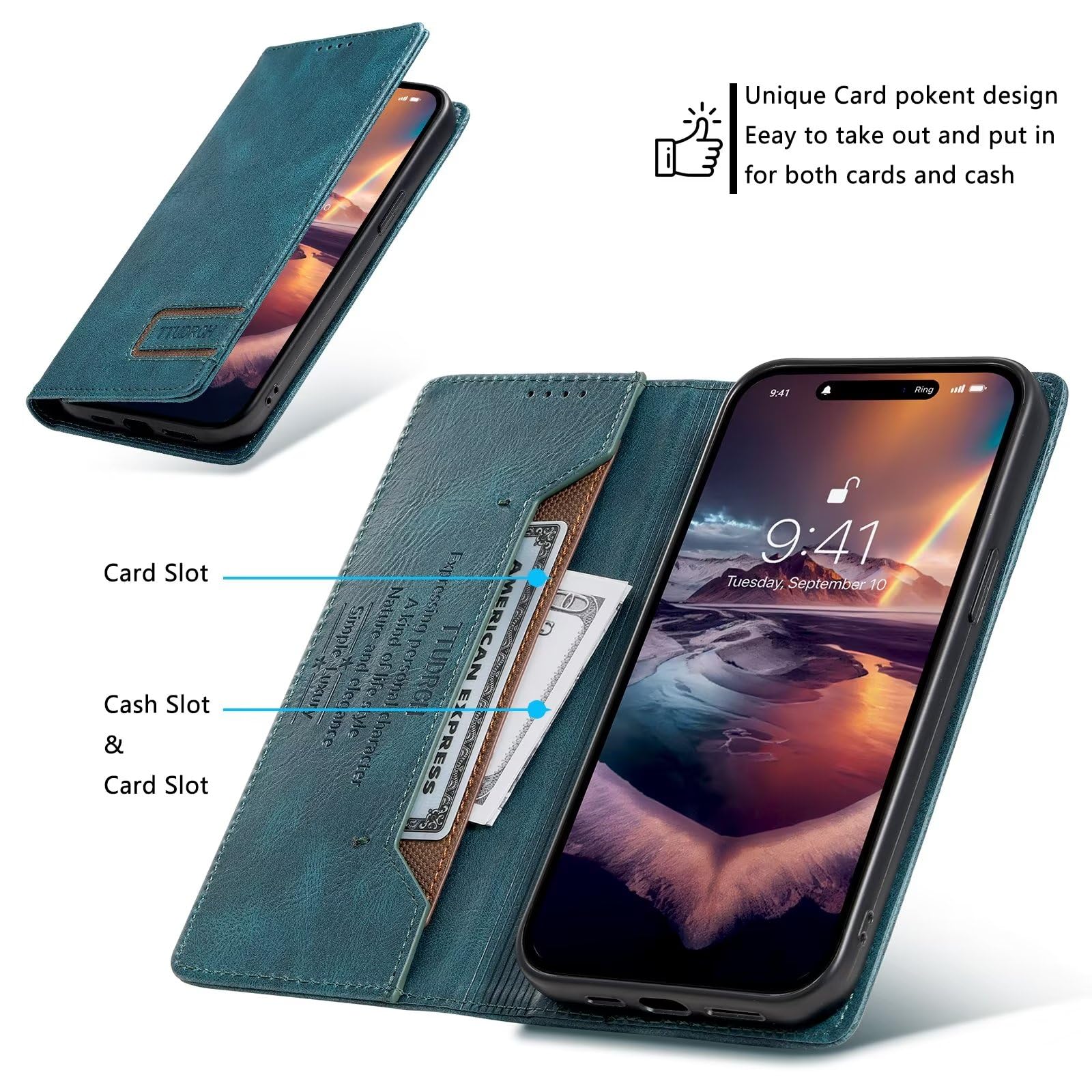 Custodia per Motorola Moto G62 5G Cover Portafoglio