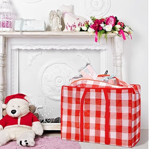 Miniatura 4 de Yeshone 2 bolsas de almacenamiento extra grandes para árbol de Navidad de 27 x 20 pulgadas, bolsas de almacenamiento de árbol de Navidad de gran