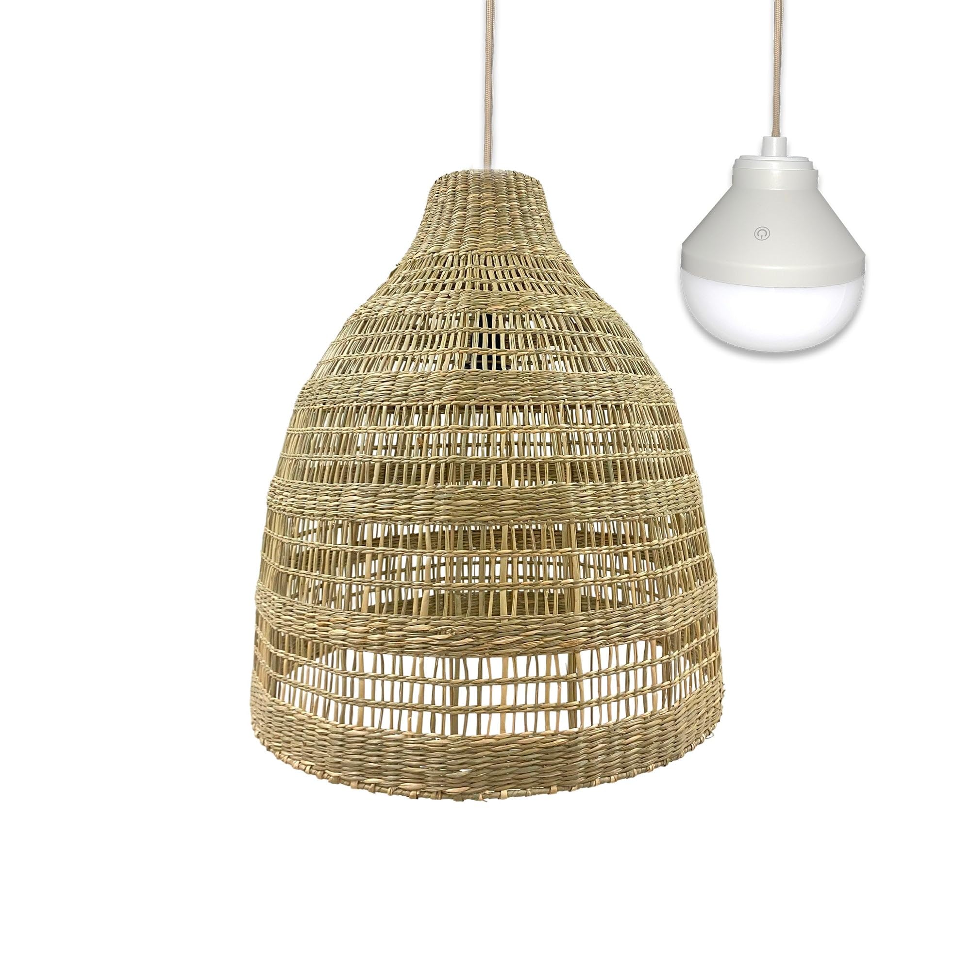 Suspension herbe marine FREYA LONG NOMAD Lumisky avec ampoule LED RGB
