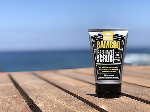 Miniatura 8 de Pacific Shaving Company Exfoliante preafeitado de bambú con aloe y corteza de sauce, exfolia, calma e hidrata la piel, ayuda a controlar