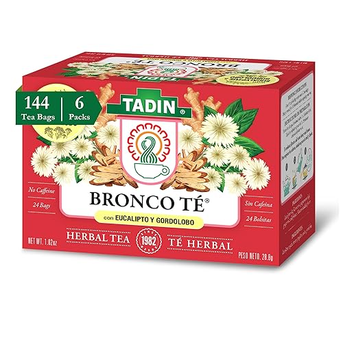 Vista 17 de Tadin Herb & Tea Co. Mezcla de té de Jengibre, sin cafeína, 24 bolsitas de té, Paquete de 6