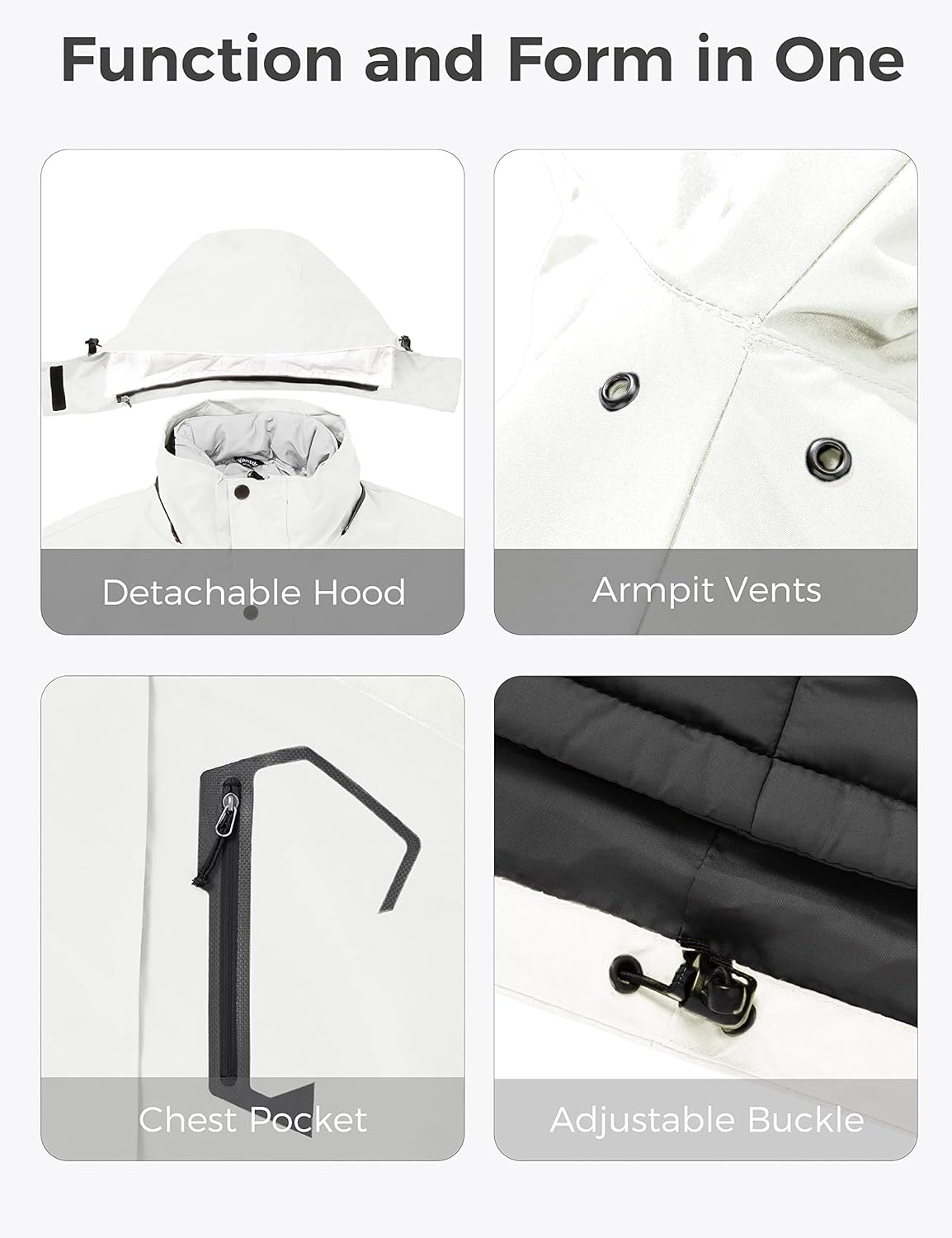 wantdo Women's 3 in 1 Waterproof Ski Jacket Mountain Snowboarding Jacket Winter Snow Coat - Image 6