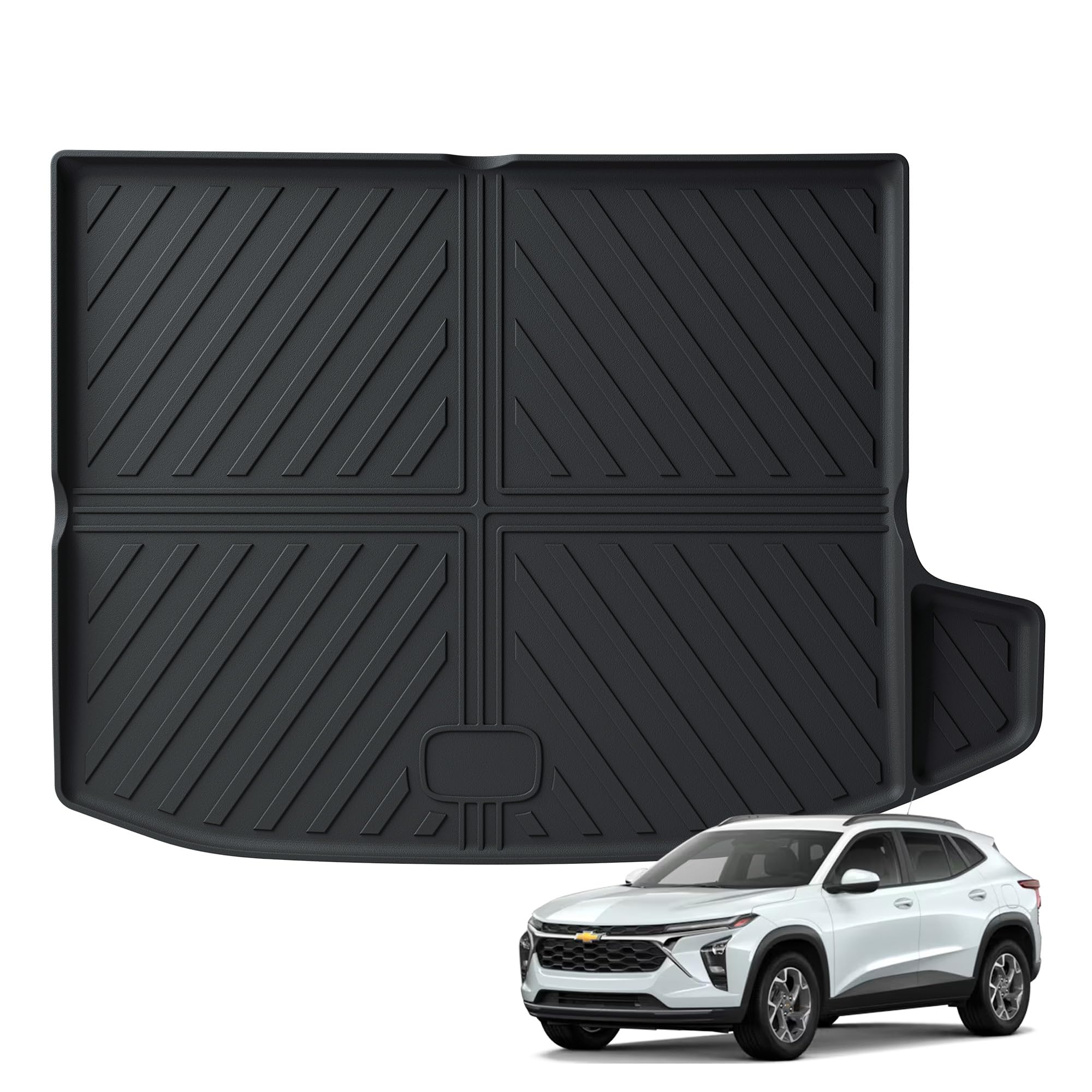 WENNEBIRD All Weather Cargo Liner for 2024 Chevrolet Trax / 2024 Buick Envista, Premium TPE Anti-Slip Waterproof Rear Trunk Mat, Car Interior Accessories - 1pc