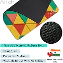 Artich Designer Gaming Mouse Pad for Office Laptop/Computer with Super Soft Non-Slip Rubber Base and Lycra Cloth Surface for Silky Touch Rectangle (Tropical Triangle Marble Abstract) gallery image