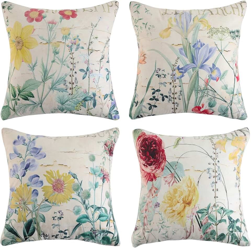 Amazon.co.uk Flower Pattern Cushions with Covers