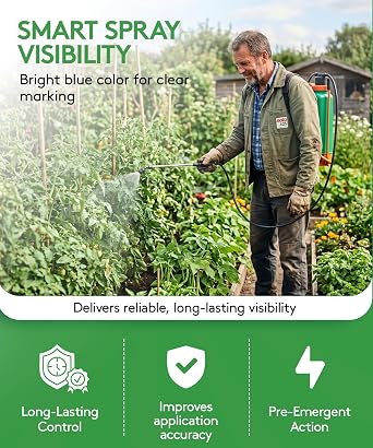 ALLIGARE Super Marking Blue Dye for Herbicide Spray Indication - Highly Visible Water-Based Spray Dye for Pesticide & Fertilizer Application - Ideal for Agriculture & Right-of-Way Use - 1 Quart