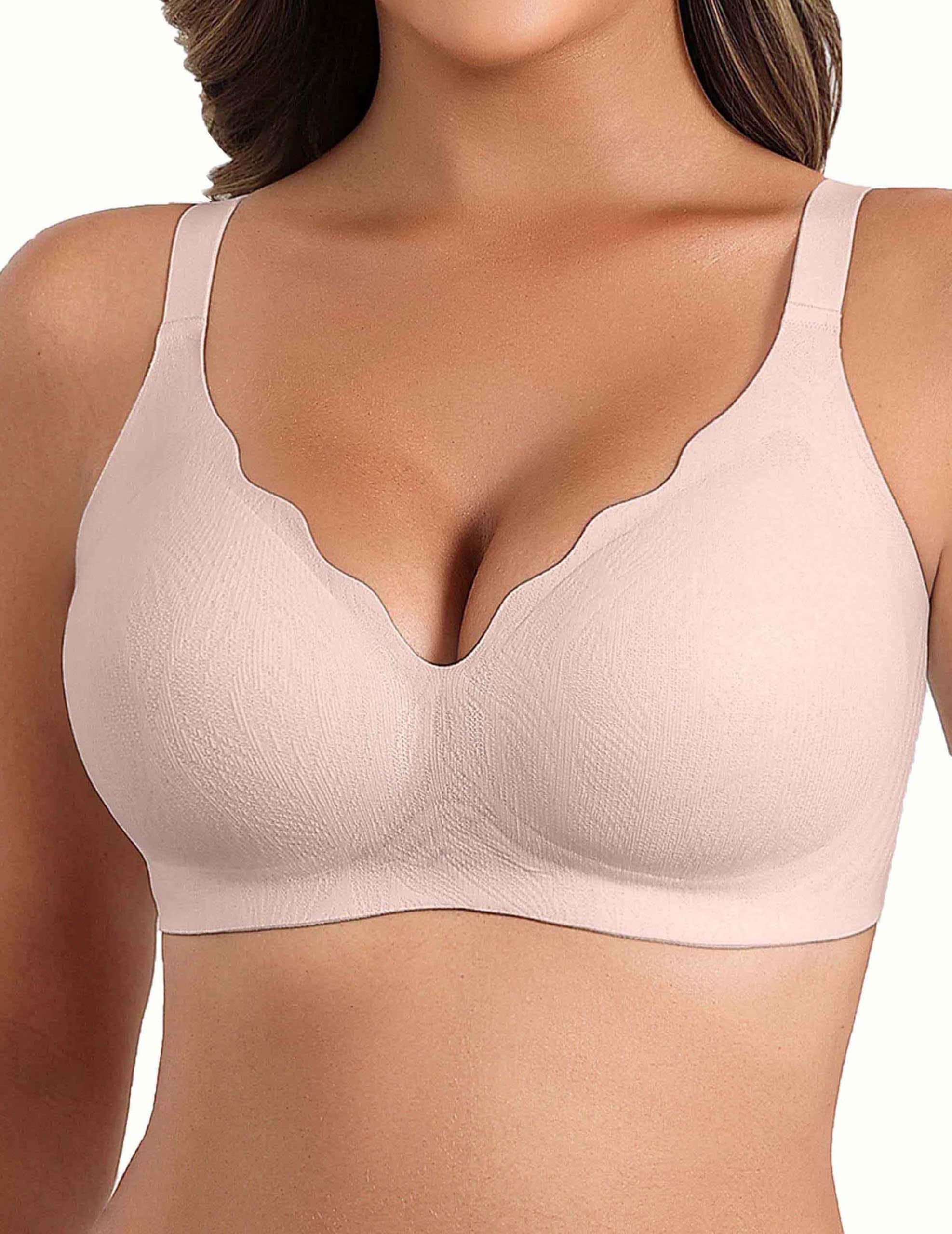 Women's Wireless Bras Seamless Bra Full Coverage Lace Bra S-3XL