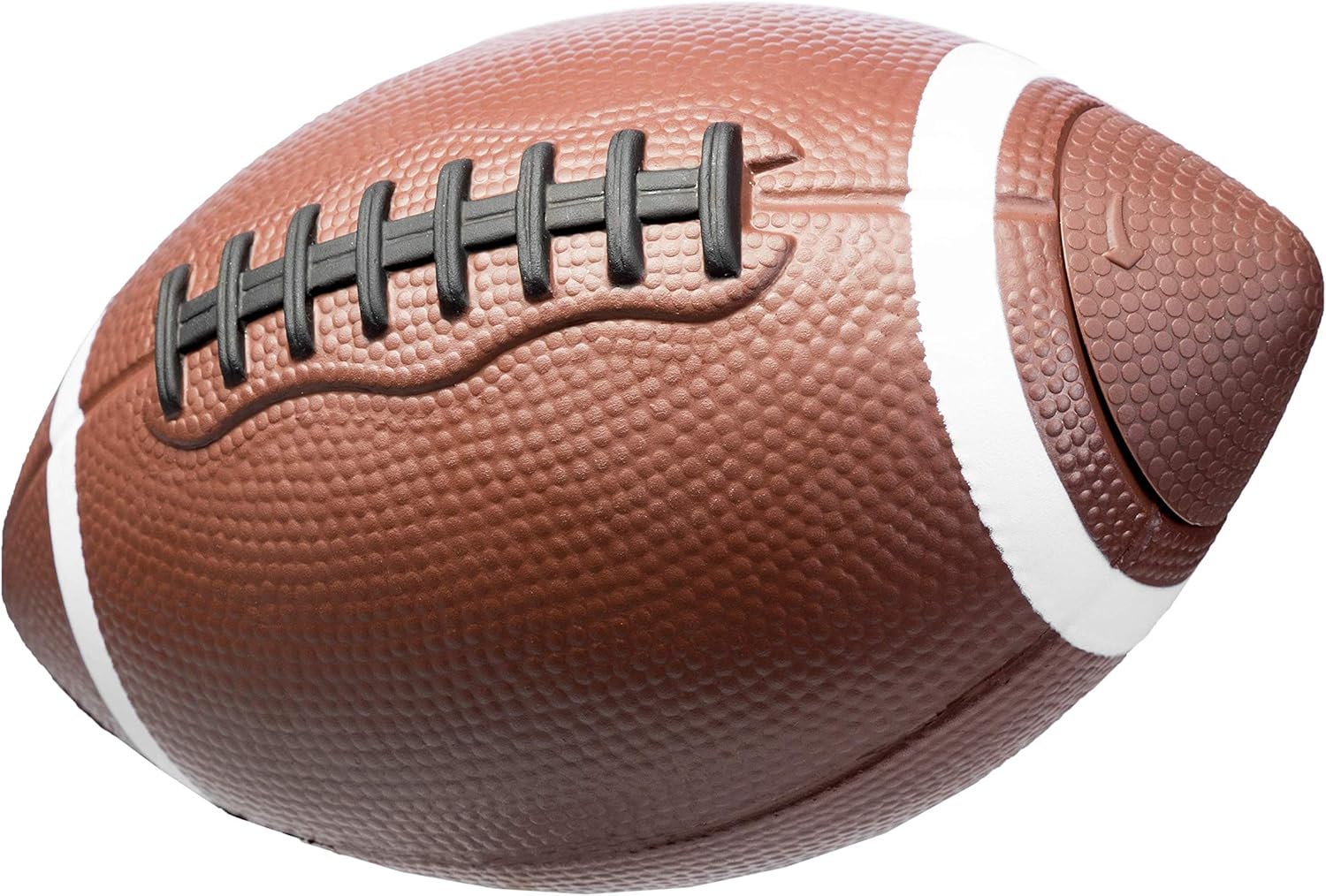 True Football Spill Proof Water Bottle, Durable Plastic Flask for Sports Drinks, Juice, Iced Tea, Cold Brew Coffee, Football Gifts for Men, Travel, Picnic, Outdoor Party, 10 oz, Set of 1, Brown