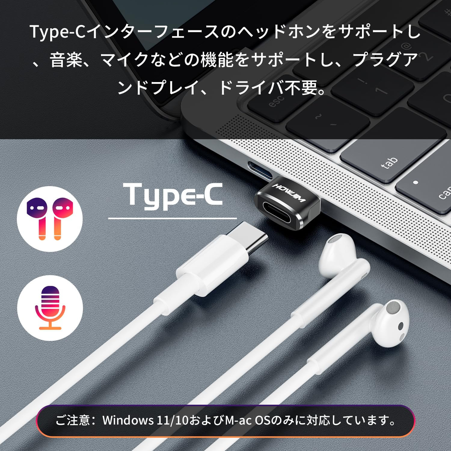 Amazon.co.jp: HOWJIM USB Type-C 変換アダプタ USB C 変換