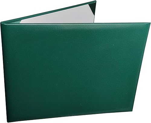 Happy Secret Cubierta para diploma de 8.5 x 11 pulgadas, soporte para certificado de graduación, cubiertas de certificado de cuero liso (verde