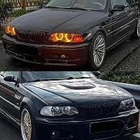 Hengjiayao BMW E46 3-as sorozat első lökhárító rács fényes fekete 1998-2001 3