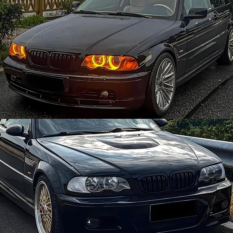 Hengjiayao BMW E46 3-as sorozat első lökhárító rács fényes fekete 1998-2001