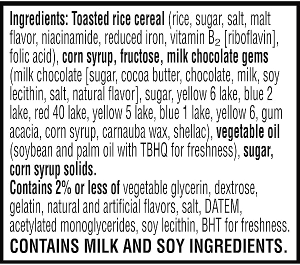 RICE KRISPIES TREATS Rice Krispies Treats Marshmallow Snack Bars, Kids Snacks, School Lunch, Rainbow (12 Boxes, 96 Bars) in use