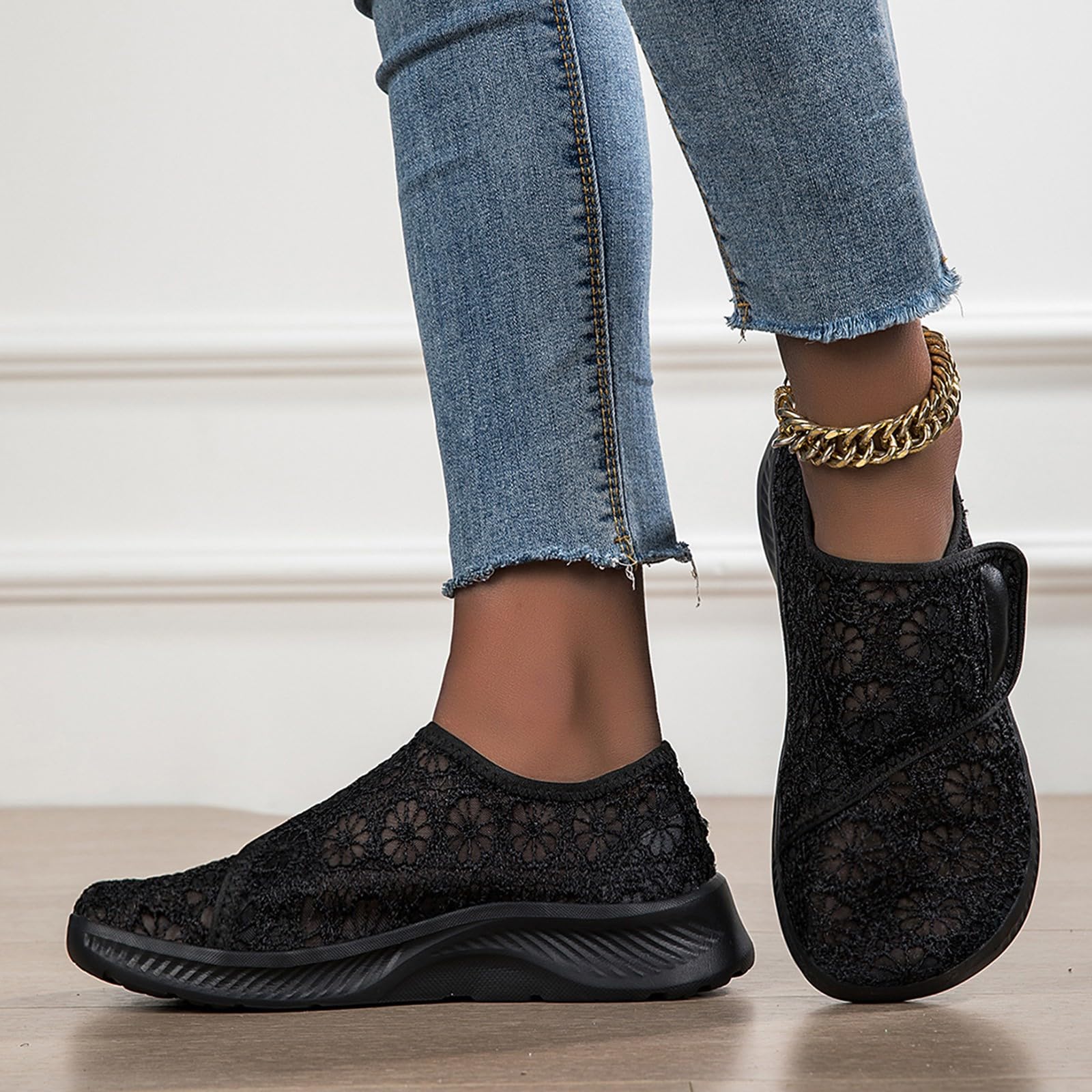 Zapatos ortopédicos de mujer de planta ancha - Zapatillas de verano