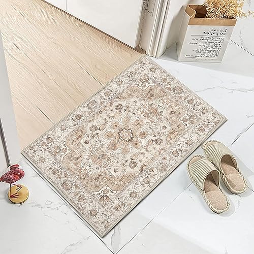 Miniatura 3 de TOPRUUG Alfombra de pasillo lavable de 2 x 3 pulgadas, tapete antideslizante con parte trasera de goma, alfombra de camino de cocina suave, alfombra