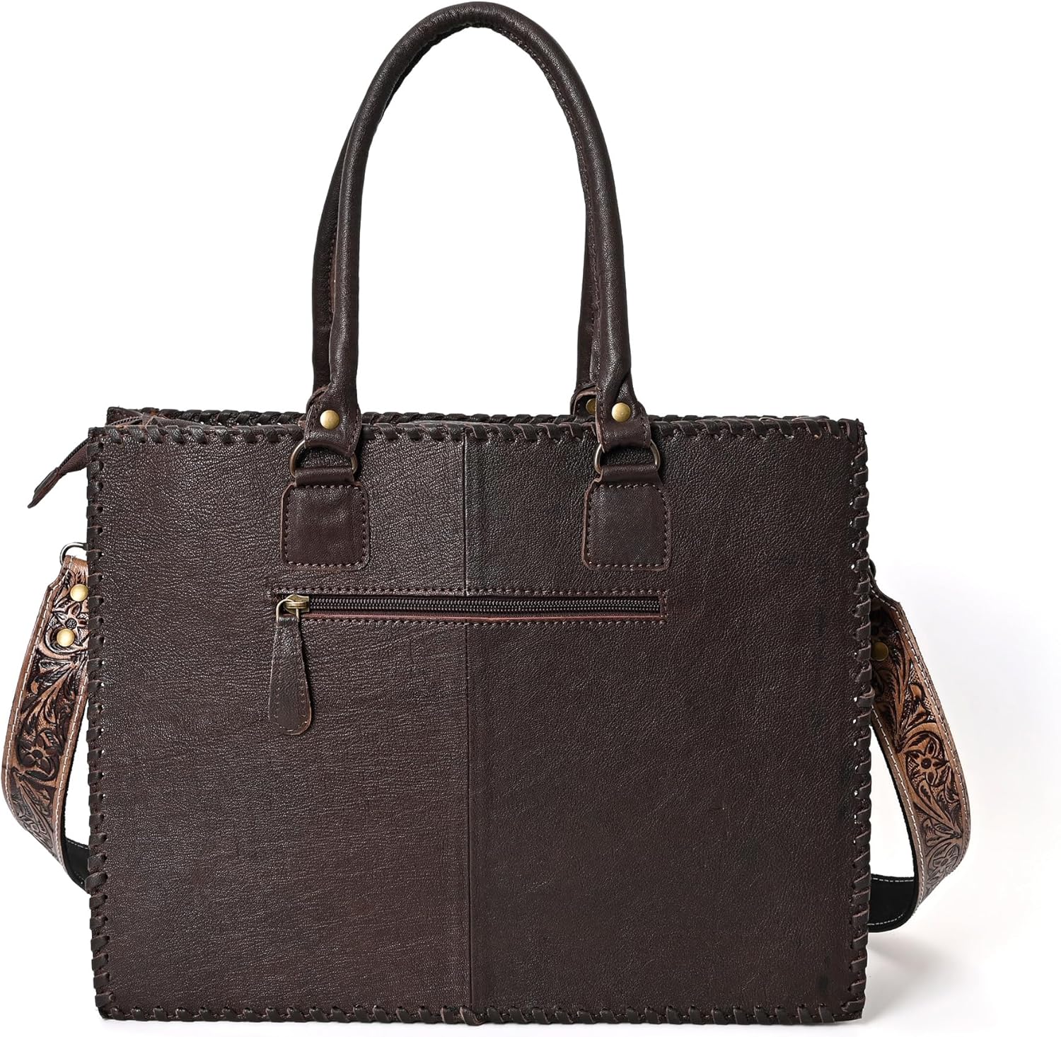 Merbaa Women Natural Cowhide Leather Hand Bag With Adjustable Detachable Strap | Leather Handbag | Purse | Side Sling Bag - Image 11