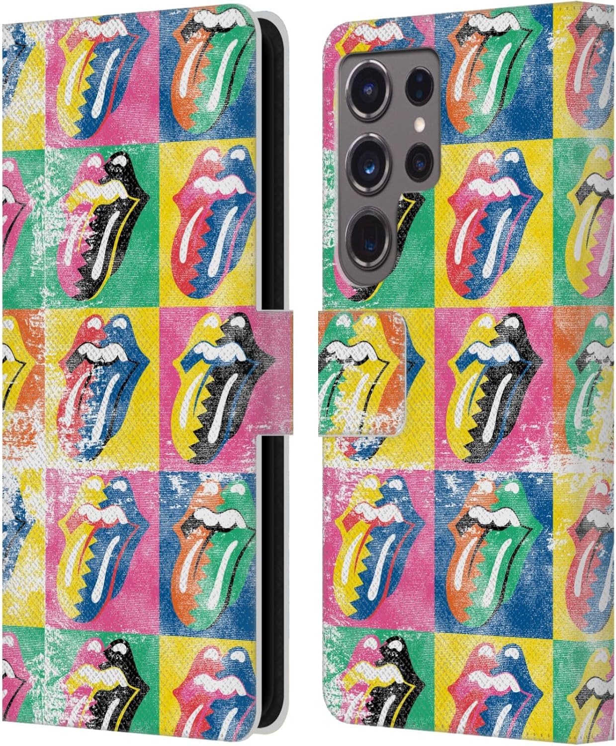 Head Case Designs Officially Licensed The Rolling Stones Some Girls Warhol Albums Leather Wallet Case Compatible with Samsung Galaxy S24 Ultra 5G