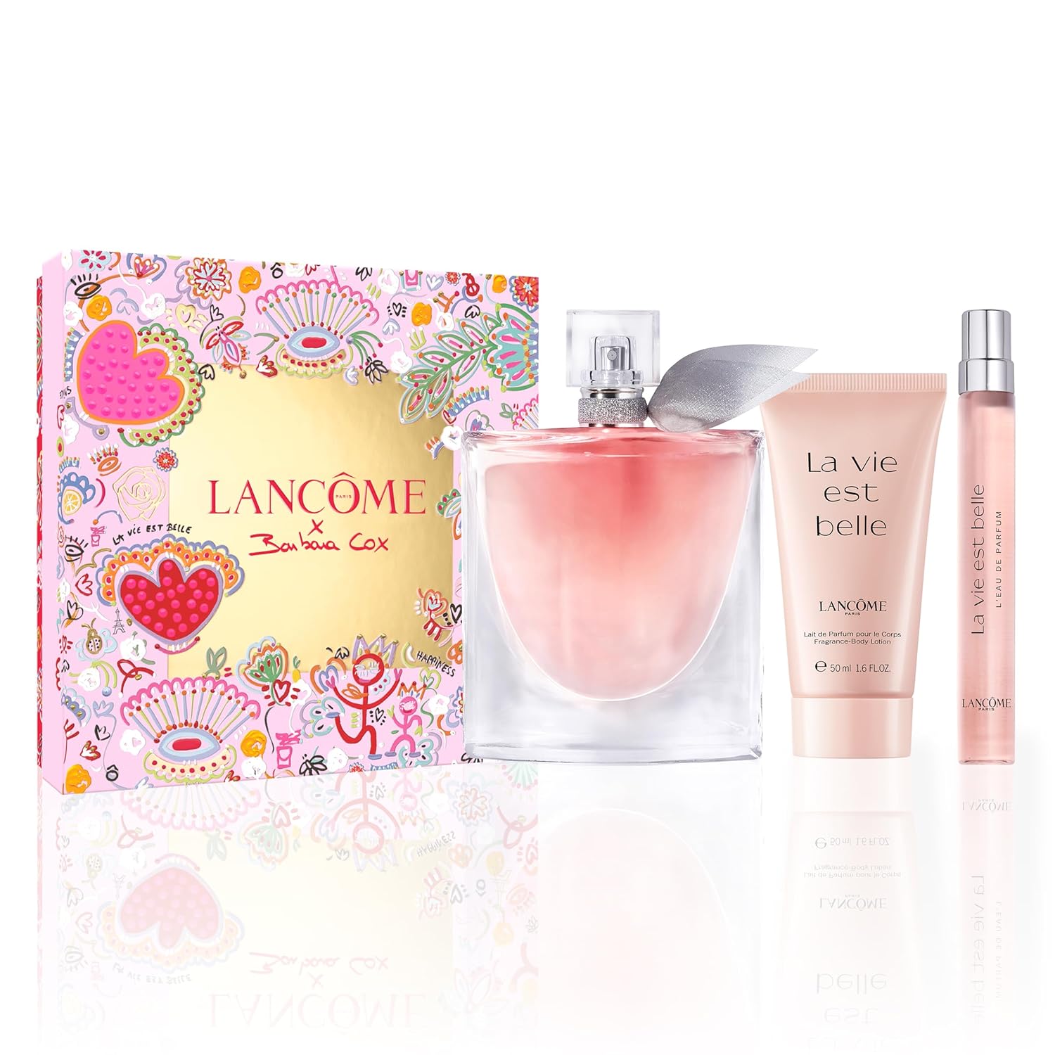 Lancôme Mother's Day 3-Piece Fragrance Gift Set, $214 Value, With Full-Size and Travel-Size La Vie Est Belle Eau de Parfum Perfume and Scented Body Lotion, Long Lasting, Hydrates and Softens Skin