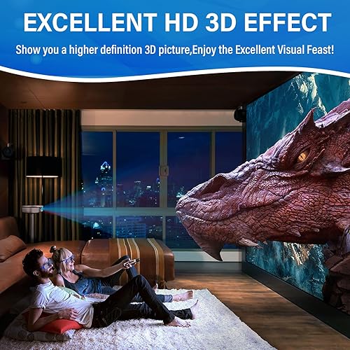 Miniatura 3 de TOUMEI Gafas 3D, Active Shutter 3D DLP Link recargables 3D para Acer ViewSonic BenQ Optoma Philips Panasonic Vivitek Dell Jmgo Cocar Toumei 3D