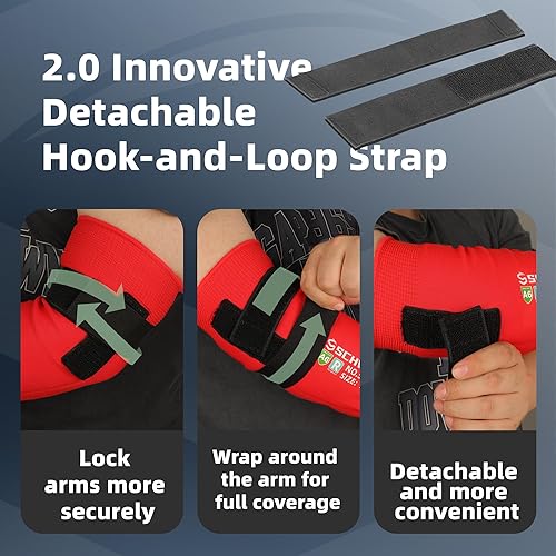 Vista 62 de Schwer ANSI A6 mangas resistentes a cortes, mangas protectoras de 18 pulgadas con orificio para el pulgar para protección de trabajo de brazos