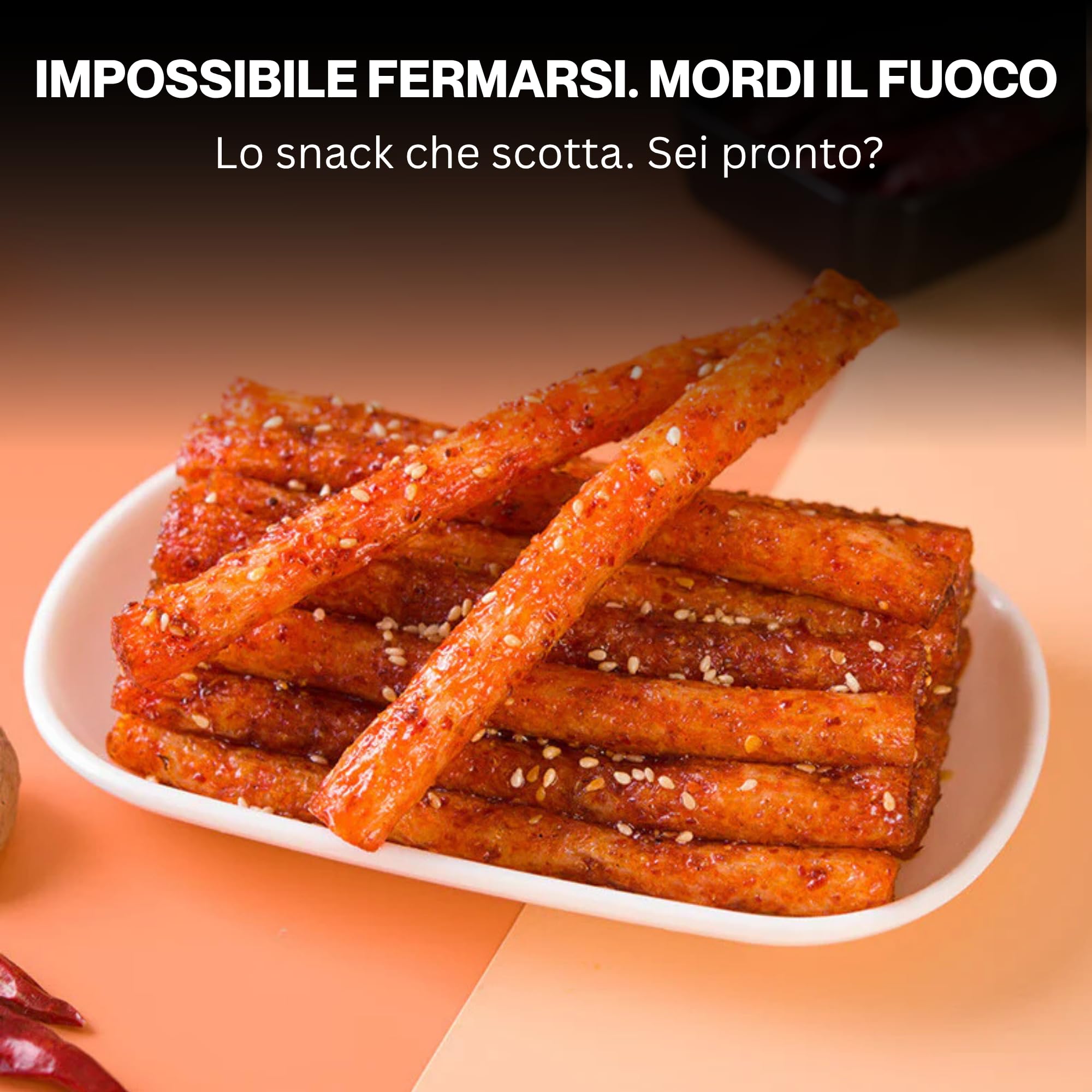 HU TASTE Mix Snack Salati Orientali 10 Pezzi Box Cibo Cinese e Giapponese con Latiao e Snack al Konjac