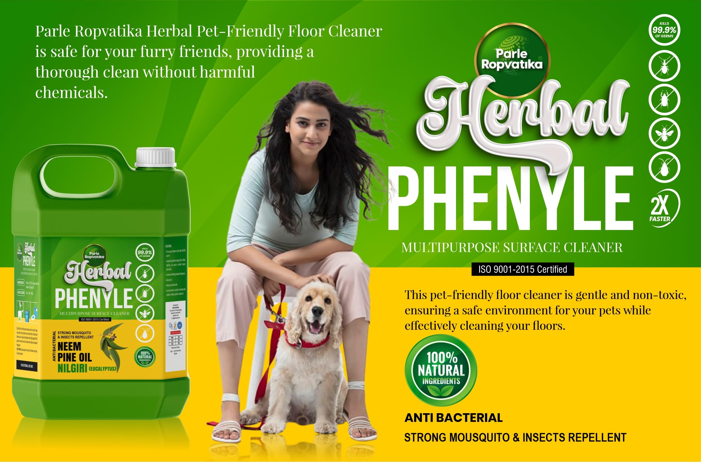 Parle Ropvatika 5 Liter Herbal Phenyl Floor Cleaner Eucalyptus Nilgiri 5 Liter 2