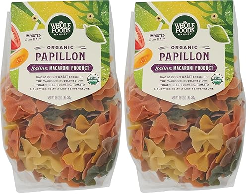 Miniatura 7 de Whole Foods Market, Pasta orgánica, Papillon con raíces y verduras, 16 onzas