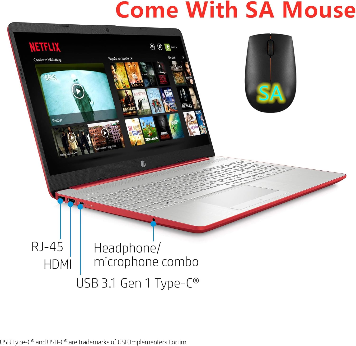 Suреr Chеар 🛒 Newest HP 2020 Pavilion 15.6 Intel Pentium Gold 6405U 4GB 128GB SSD Windows 10 Laptop Red with SA M (Renewed)