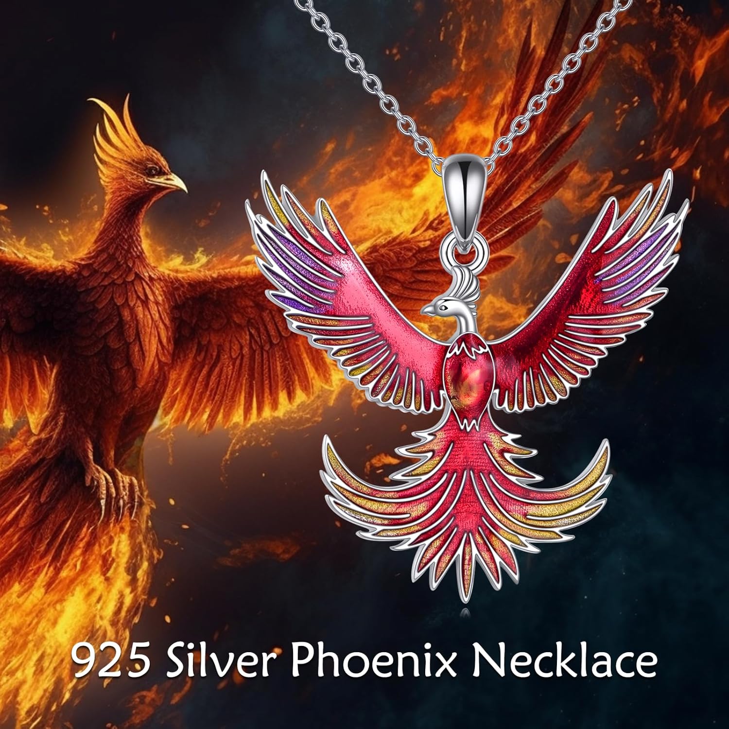 Bird Necklace 925 Sterling Silver Bird Gifts Jewelry for Women - Image 5