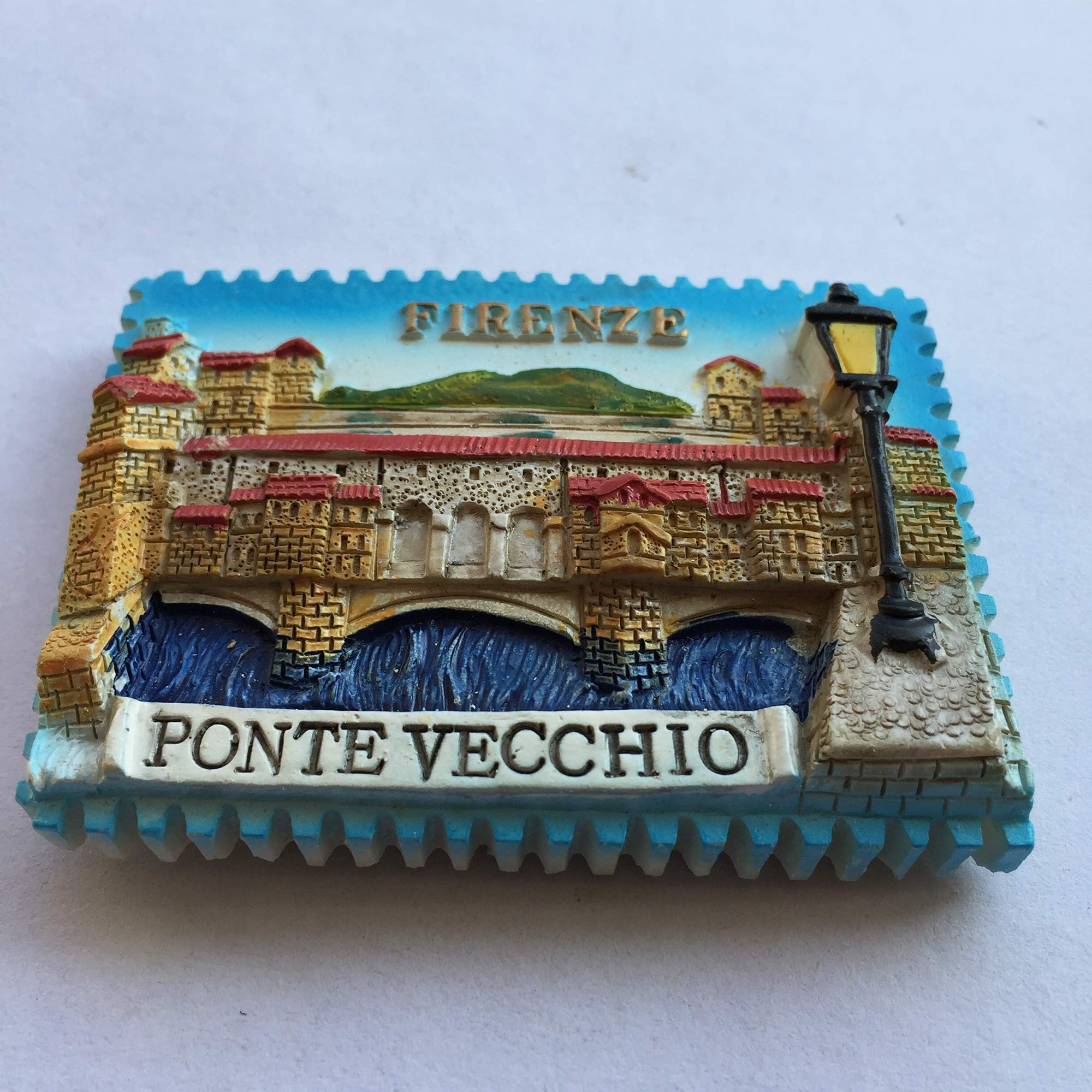 Magnete Termometro 3D Firenze Italia – Souvenir Magnetico Per Frigorifero In Resina, 8x7 Cm